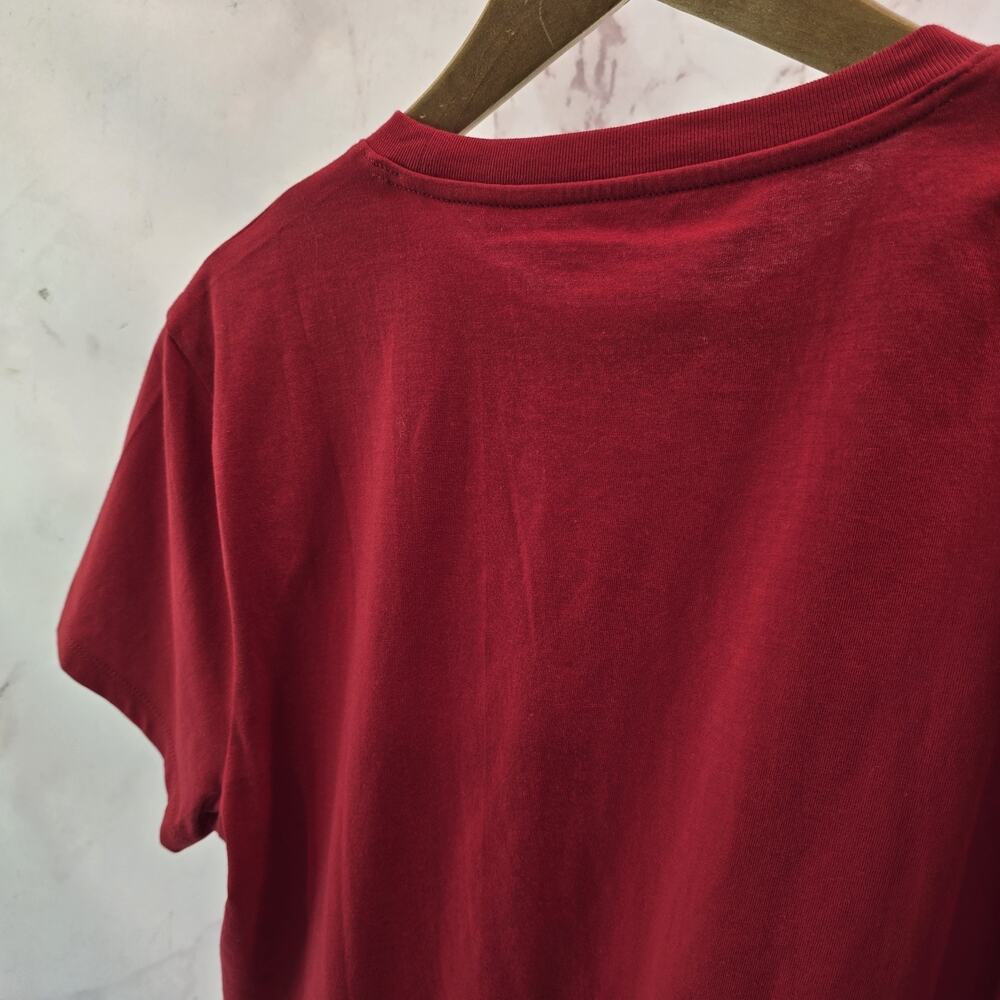 Everlane T Shirt Womens Large Red Crewneck Box Cut Tee Organic Cotton Short - Picture 6 of 10